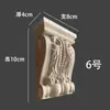 Escultura em Madeira Dongyang Coluna Sólida Cabeça de Coluna Suporte de Viga Estilo Europeu Cabeça de Coluna Romana Estilo Chinês Suporte de Perna de Boi Esculpido Decoração de Parede de Fundo