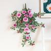 Flores de Pared de Rosa Colgantes Flores Balcón Pared Planta Verde Decoración Flores Colgantes Sala de Estar Flores de Pared Colgantes Plantas Colgantes Plantas Verdes Flores Artificiales