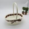 Cesta portátil de material PE com proteção ambiental, cesta de armazenamento de frutas, cesta de armazenamento portátil de plástico