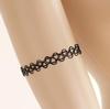 C059 Joyería Retro Europea y Americana Tatuaje Calado Trenzado Hilo de Pescar Elástico Mezcla y Combina Collar Gargantilla Pulsera Anillo