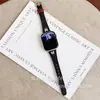 Joyería de Mariposa Correa de Mezclilla y Cuero Adecuada para Apple Watch S10 S11 Samsung Huawei Gt6 Xiaomi Pulsera