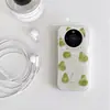 Adecuado para Funda de Teléfono Móvil Huawei Mate80, Nueva Silicona Mt70Pro+, Linda y Personalizada Hw Pintura al Óleo Verde Lima Pera