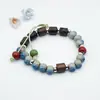 Colección de Cuentas Jingdezhen Cuentas Budistas Pulsera de Cerámica Popular Nuevo Estilo Chino Fresco y Sencillo Estilo Nacional Tejido Puramente Hecho a Mano