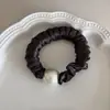 Círculo Intestinal de Perla de Alta Textura Combinación Perfecta Alta Elasticidad Clásico Adorno para la Cabeza de Mujer Elegante Elegante Tejido Suave Sin Pelo de Conejo Anillo para el Cabello