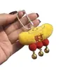 Lindo Colgante de Campana Despertadora de León de Peluche Llavero de Muñeca Festiva de Año Nuevo Accesorio Colgante para Bolso de Niña