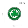 Calle Transfronteriza. Accesorios para Fiesta del Día de San Patricio, Insignia de Metal de Resina con Forma de Trébol, Broche para Atuendo Festivo