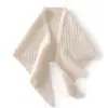 Colección de otoño e invierno: Bufanda de punto de cachemira de color liso estilo coreano, bufanda triangular, chal pequeño versátil para mujer, que proporciona calidez y protección contra el frío