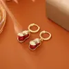 Las cosas buenas suceden cuando tienes fe - Pendientes de Cacahuete con un Diseño Creativo y Elegante, Pendientes de Moda de Alta Gama para Mujer, Colgantes Festivos para Orejas de Nuevo Estilo Chino