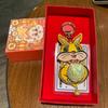 Chaveiro com pingente de coelho genuíno, coelho de três orelhas, presente de coelho do zodíaco de ano novo, atacado