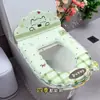 Cubierta de asiento de inodoro perfumada para todas las estaciones, con un lindo diseño de cachorro, impermeable, sin enjuague y diseño engrosado, sirviendo tanto como asiento de inodoro como tapete para inodoro