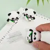 Goma de Borrar 3D Estéreo con Forma de Panda de Dibujos Animados Papelería Borradora Infantil Regalo Goma Suave de PVC Goma de Borrar No Tóxica Venta al por Mayor