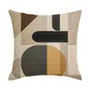 Almofada Decorativa Popular da Temu em Estilo Vintage, Almofada Decorativa Única e Ousada, Material de Linho, Capa de Almofada Decorativa para Sofá Retro Americano
