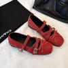 MARCO & JOYCE Tendência Joker Salto Baixo Casual Sapatos Individuais Femininos 2025 Primavera Nova Moda Sapatos Mary Jane
