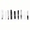 Cepillo de Maquillaje Listo para Usar del Fabricante Tapa de Plástico Transparente Pincel para Labios Mini Portátil a Prueba de Polvo Paquete Único Herramienta de Maquillaje