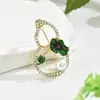 Acessórios Transfronteiriços, Boutonnières, Broches de Vestido Elegantes, Broches de Folha de Bambu, Broches Estilo Chinês, Estilo Luxo Leve, Versátil para Uso Diário