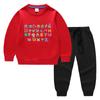 Ropa para Niños Transfronteriza Nueva de Primavera y Otoño Dibujos Animados Conjunto de Dos Piezas Ropa de Algodón para Bebé de Manga Larga
