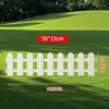 Valla Blanca Transfronteriza para Jardín, Huerto, Valla Protectora, Pequeña Valla Navideña Entrelazable, Suministros de Decoración en Stock