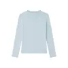 Camisa Base de Acetato de Tencel y Lana para Mujer, Nuevo Top Básico de Cuello Redondo Medio para Otoño/Invierno, Camiseta Básica de Cuello Semi-Alto