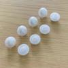 Botones Blancos de Pie Semicirculares Brillantes para Mujer Botones de Perla Imitación de Gasa Botones de Champiñón Pintados en Spray para Camisa