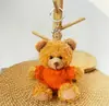 Chaveiro Pingente Boneca Urso Vestido Brinquedo de Pelúcia Ursinho de Pelúcia Evento da Temporada de Formatura Presente com Impressão de Logo
