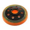Disco de Pulido Naranja de 5 Pulgadas y 8 Agujeros con 4 Ojos Adecuado para Lijadora Ryobi Disco de Pulido Autoadhesivo con Gancho Corto