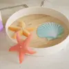 Llavero de Resina de Amapola, Estrella de Mar, Concha, Difusor de Aroma DIY, Adorno de Velas de Yeso, Molde de Silicona