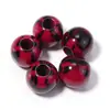 Acrílico 16mm Estampa de Leopardo Furo Reto Contas Duas Cores Furo Grande Redondas Feitas à Mão DIY Acessórios de Joias Contas para Pulseira Contas Soltas