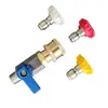 Lavadora de Alta Presión de Venta Caliente Transfronteriza Manguera Wappluswap Conexión de Unión 1/4 Interruptor Boquilla de Abanico de Alta Presión Colorida