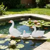 Set Transfronterizo de Tres Adornos de Resina con Efecto Cerámico Imitación para Esculturas de Jardín al Aire Libre