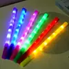 Bastões Fluorescentes Grandes, Bastões Piscantes, Bastões Glow para Shows, Bastões Arco-Íris Curtos no Atacado, Bastões de Luz Colorida LED
