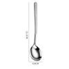 Cuchara de Acero Inoxidable 304 Espesada Mango Largo Alto Valor Estético Cuchara para Arroz Popular en Internet Cuchara con Patrón de Martillo Coreano Cuchara Doméstica Cuchara para Sopa