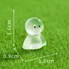 Adornos de micropaisaje con dibujos animados coloridos de muñeco lluvioso, adornos de resina luminosos para oficina, escritorio, coche, joyería creativa