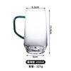 Taza de vidrio transparente Taza de té verde Vidrio de borosilicato alto Taza intuitiva de alta gama Taza de té para el hogar con traje