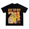 Nueva camiseta de verano retro americana de baloncesto para hombre de manga corta con un divertido estampado de Morant con doble pistola, corte holgado