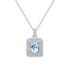 Set de Plata Esterlina S925 Topacio Natural Cristal Amarillo Color Granate Collar Tesoro Botella Perfume Colgante Premium para Mujer