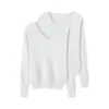 Conjunto de dos piezas de suéteres de punto holgado con cuello en V para mujer, nuevo estilo otoño e invierno, prendas de abrigo versátiles, tops elegantes de manga larga de color liso
