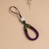 Lanyard de Muñeca para Teléfono Corto Tejido a Mano, Pulsera Anillo para Mujeres, Duradero y Exquisito, con Diseño de Loto y Vintage