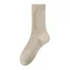 Calcetines de piel de visón para invierno, forrados de felpa y engrosados, para uso en interiores, calcetines cálidos para dormir, elásticos y antideslizantes, de longitud media hasta la pantorrilla, adecuados para parejas, felpa