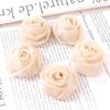 Materiais para DIY de Botão de Rosa Tridimensional de Organza Estilo Coreano 5cm, Corsage, Flor de Sapato, Acessórios de Decoração de Saia, Acessórios Florais