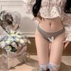 Tanga de encaje sexy para mujer, de malla jacquard, sin costuras, con puntos de ondas cruzadas, ropa interior transpirable y cómoda, pantalones de yoga para fitness
