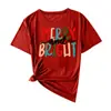Ropa Europea y Americana Estampado de Letras Verano Nuevo Deseo Aliexpress Estampado Moda Casual Manga Corta t