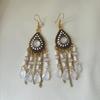 Aretes Europeos y Americanos Bohemios de Cuentas de Semilla Transfronterizos, Aretes Estilo Palacio de Estilo Vintage, Aretes de Estilo Étnico para Vacaciones en Yunnan