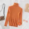 Suéter de Gola Alta para Mulheres em Estoque, Cor Aveia, Tricô Feminino Tamanho Único