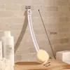 Cepillo de baño, exfoliante de espalda, cepillo de ducha de mango largo, cepillo de espalda de cerdas suaves, exfoliante de espalda, herramienta para limpiar la espalda, cepillo de espalda de mango curvo