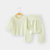 Roupas Infantis Anyang Roupa com Ar Condicionado para Recém-Nascidos Meninos e Meninas Cintura Alta Conjunto de Duas Peças Roupas de Bebê Roupa Interna de Bebê