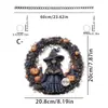 Colgante de Disco Acrílico 2D Fantasma Brujita Halloween Transfronterizo Decoración Festiva Decoración de Ventana Colgante para Colgar en el Porche