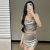 Temporada de aguas termales nuevo traje de baño dividido para mujer traje plateado adelgazante lujo ligero sexy aprendizaje vacaciones adelgazante bikini
