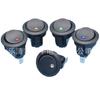 Interruptor Basculante Redondo Ojo de Gato Azul 12V24V220V LED Interruptor Basculante Luz Ojo de Gato Interruptor Azul