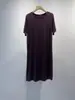 Vestido de Casa Versátil de Fibra de Bambu com Sensação de Pele Nu para Mulheres Japonês Simples Leve Respirável Longo Confortável Vestido de Casa para Lazer