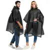 Capa de Chuva Poncho Portátil de Peça Única, Capa de Chuva Transparente à Prova de Vento para Adultos, Poncho de Chuva Estilo Poncho para Ciclismo ao Ar Livre e Veículos Elétricos